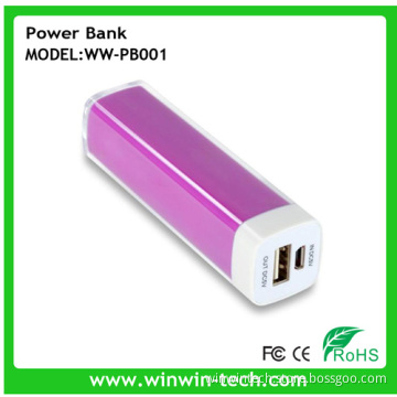 2200 mAh Portable Lipstick Power Bank for iPhone 6